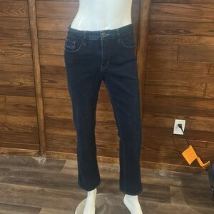 Santana. Jeans. Denim. 10 x 30. Stretch. Straight leg. Dark wash.